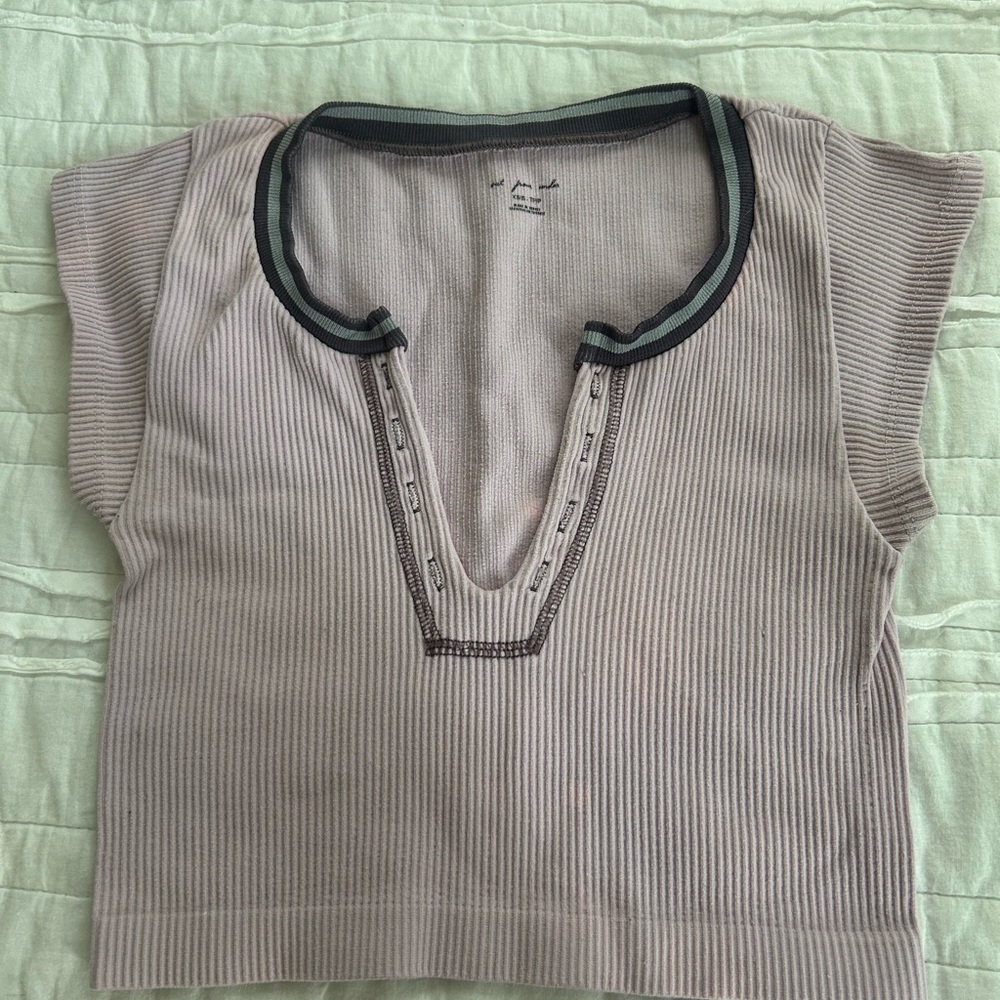 urban outfitters pink & purple out from under crop top